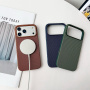 Etui ochronne z tekstylną powierzchnią i MagSafe do iPhone 15 Pro - zielone