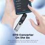 Toocki TQ-OTG06 adapter do ładowania i przesyłu danych - USB-A na USB-C - fioletowy