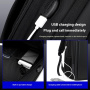COOLBELL CB-8308 plecak z zewnętrznym portem USB i blokadą zamków do iPad / MacBook do 17" - czarny