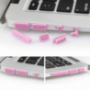 12w1 silikonowa przeciwpyłowa zaślepka portów dla MacBook Pro Retina 13" / 15" i Air 11" / 13" – różowe
