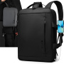 WEPOWER W-1331 2w1 plecak i torba z zewnętrznym portem USB do iPad / MacBook do 16" - ciemnoniebieski