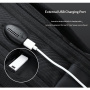 COOLBELL CB-8316 pojemny plecak z zewnętrznym portem USB do iPada / MacBooka do 16" - szary