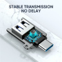 JOYROOM S-H151 adapter do ładowania i transmisji danych - USB-A na USB-C - srebrna