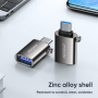JOYROOM S-H151 adapter do ładowania i transmisji danych - USB-A na USB-C - srebrna