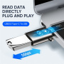 JOYROOM S-H151 adapter do ładowania i transmisji danych - USB-A na USB-C - srebrna