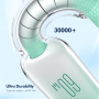 ENKAY Ice Clear pleciony kabel ładujący i do transmisji danych - USB-C na USB-C - 1 m - biały