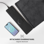 S1300 dwustronna podkładka pod klawiaturę i mysz z ładowaniem bezprzewodowym do iPhone / AirPods - czarna