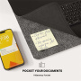 S1300 dwustronna podkładka pod klawiaturę i mysz z ładowaniem bezprzewodowym do iPhone / AirPods - czarna