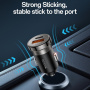 Yesido Y73 zestaw ładowarki samochodowej z portami USB-C / USB-A i kabla USB-C na Lightning - 30W - 1 m - czarny