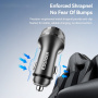 ESSAGER ES-CC25 ładowarka samochodowa z wyświetlaczem i portami 2x USB-C / USB-A - 108W - ciemnoszara