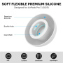 AhaStyle zapasowe silikonowe gumki do AirPods Pro 3 - S - białe