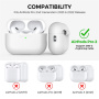 AhaStyle silikonowe etui ze smyczą do AirPods Pro 2 - białe