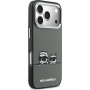 Karl Lagerfeld IML K&CH Heads Logo przezroczyste etui z MagSafe do iPhone 17 Pro Max - szary