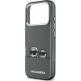 Karl Lagerfeld IML K&CH Heads Logo przezroczyste etui z MagSafe do iPhone 17 Pro Max - szary