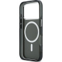 Karl Lagerfeld IML K&CH Heads Logo przezroczyste etui z MagSafe do iPhone 17 Pro Max - szary