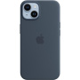 Oryginalne Apple etui silikonowe z MagSafe dla iPhone 14 - niebieski burzowy