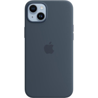 Oryginalne Apple etui silikonowe z MagSafe dla iPhone 14 Plus - niebieski burzowy