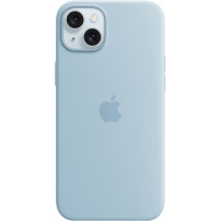 Etui silikonowe oryginalne Apple z MagSafe na iPhone 15 Plus - jasnoniebieski