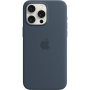 Oryginalne Apple etui silikonowe z MagSafe dla iPhone 15 Pro Max - niebieski burzowy