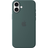 Oryginalne Apple etui silikonowe z MagSafe do iPhone'a 16 Plus - jezioro zielone