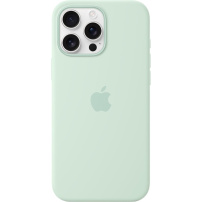 Oryginalne Apple etui silikonowe z MagSafe do iPhone 16 Pro Max - akwamaryn