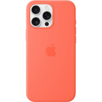 Oryginalne Apple etui silikonowe z MagSafe do iPhone 16 Pro Max - mandarynka