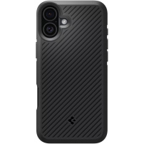Spigen Matowe, wytrzymałe etui Core Armor do iPhone'a 16 - czarne