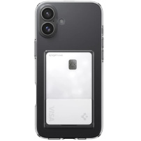 Spigen Przezroczysta obudowa Crystal Slot z kieszenią na kartę do iPhone'a 16 - przezroczysta