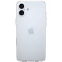 Spigen Brokatowe etui Liquid Crystal Glitter do iPhone'a 16 - srebrne
