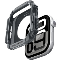 Spigen Rugged Armor super wytrzymałe etui dla Apple Watch 46mm - ciemnoszare