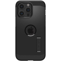 Spigen Tough Armor MagFit wytrzymały pokrowiec z podstawką i MagSafe dla iPhone 15 Pro Max - czarny
