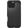 Spigen Wytrzymałe etui Tough Armor ze stojakiem i MagSafe do iPhone'a 16 Pro - czarne