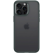 Spigen Ultra Hybrid Matte przezroczysty matowy pokrowiec dla iPhone 15 Pro Max - ciemnozielony