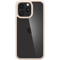 Spigen Ultra Hybrid przezroczysty pokrowiec dla iPhone 15 Pro - beżowe