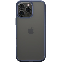 Spigen Ultra Hybrid przezroczyste etui z kolorową ramką do iPhone 16 Pro Max - ciemnoniebieski