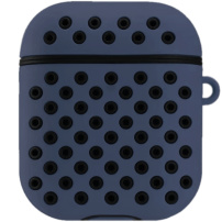 Ochronne opakowanie silikonowe do AirPods 1 / 2 - niebiesko-czarne