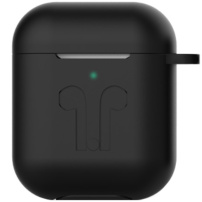 Opakowanie silikonowe ochronne dla AirPods 1 / 2 - czarny