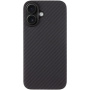 Tactical Aramid etui ze wzorem włókna węglowego i MagSafe do iPhone 16 - ciemnoszary