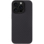 Tactical Aramid etui ze wzorem włókna węglowego i MagSafe do iPhone 16 Pro - ciemnoszary
