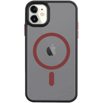 Tactical Przezroczysta obudowa Hyperstealth 2.0 z MagSafe dla iPhone'a 11 - czarno-czerwona