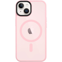 Tactical Etui Hyperstealth transparentne z MagSafe do iPhone'a 14 - różowe
