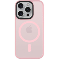 Tactical Etui Hyperstealth transparentne z MagSafe do iPhone'a 15 Pro - różowe