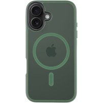 Tactical Przezroczysta obudowa Hyperstealth z MagSafe dla iPhone'a 16 - oliwkowa
