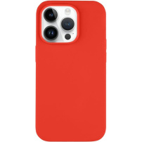 Tactical Aksamitne silikonowe etui na smoothie z MagSafe dla iPhone'a 14 Pro - Chilli