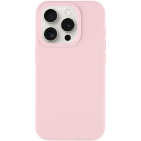 Tactical Aksamitne silikonowe etui na smoothie z MagSafe dla iPhone'a 15 Pro - Jasnoróżowy