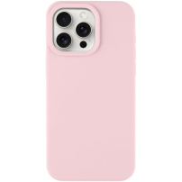 Tactical Aksamitne silikonowe etui na smoothie z MagSafe dla iPhone'a 15 Pro Max - Jasnoróżowy