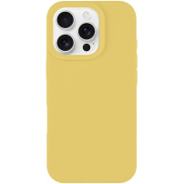 Tactical Aksamitna silikonowa obudowa Smoothie z MagSafe dla iPhone'a 16 Pro - Banan