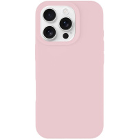 Tactical Aksamitne silikonowe etui na smoothie z MagSafe dla iPhone'a 16 Pro - Jasnoróżowy