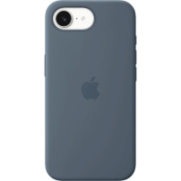 Oryginalne silikonowe etui Apple z MagSafe do iPhone 16e / 17e - stalowoniebieski