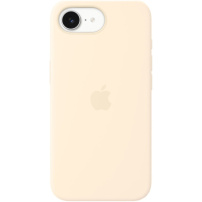 Oryginalne silikonowe etui Apple z MagSafe do iPhone 16e / 17e – waniliowe